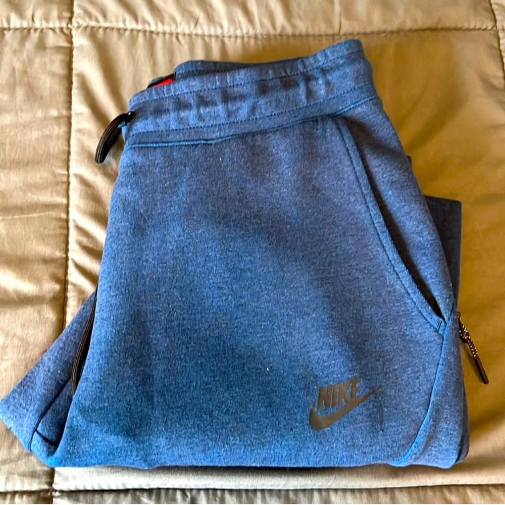 Nike Tapered Leg Blue Joggers Size Small